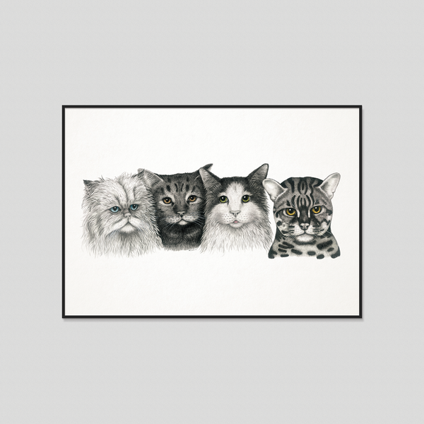 CATS - Fine art print