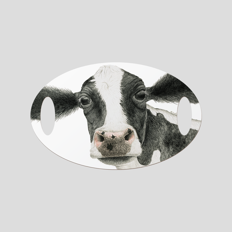 Rosa the cow  - Oval Tray