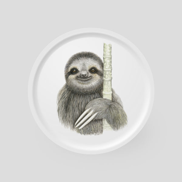 Shugi the sloth - Round Tray