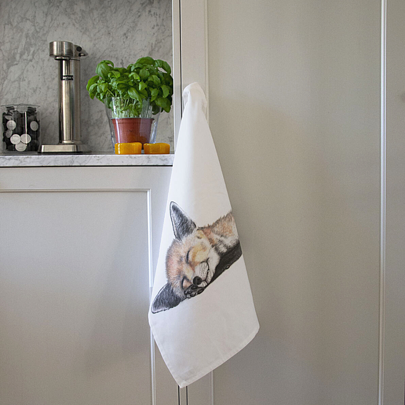 fox kitchen towel