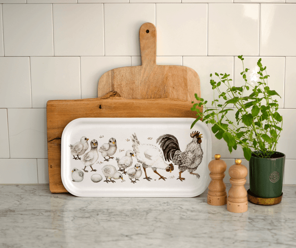 serving tray chicken family